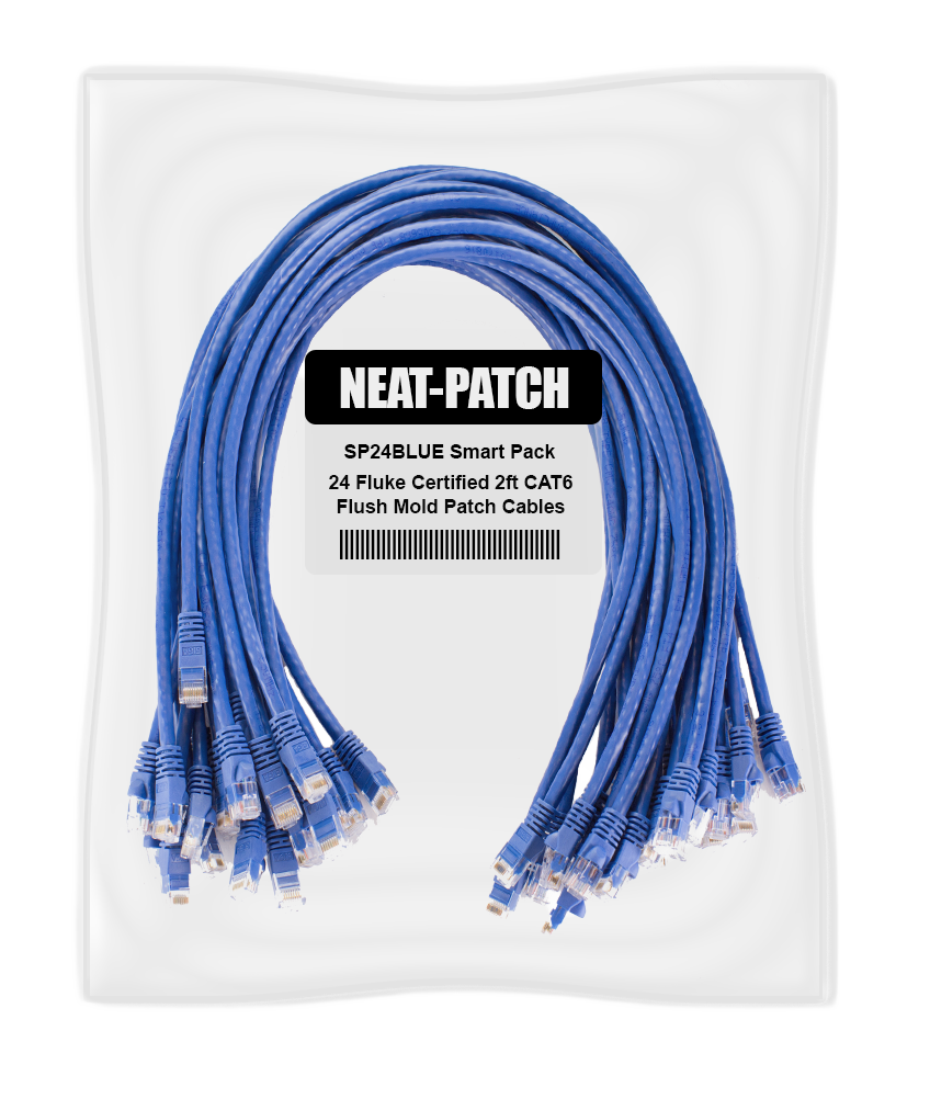 SP-24 Smart Pack - 24 2ft Fluke® Certified Patch Cables